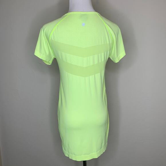 Zella Neon Yellow Microfiber Top Sz Large - Picture 2 of 8